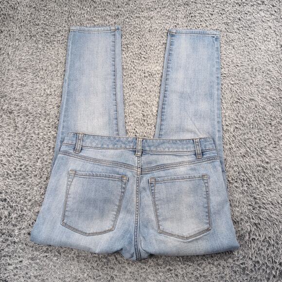 LL Bean Jeans Women 4 Blue Signature Straight Leg Mom Normcore Casual Denim - Picture 1 of 10